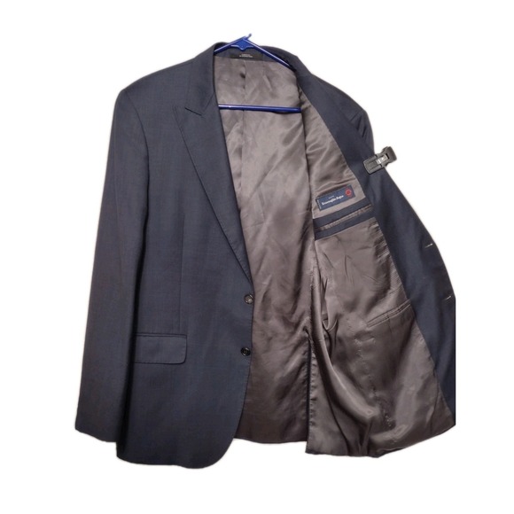 Ermenegildo Zegna Other - Ermenegildo Zegna Windowpane Sports Coat 42R Blue *Made in ITALY 100% Wool